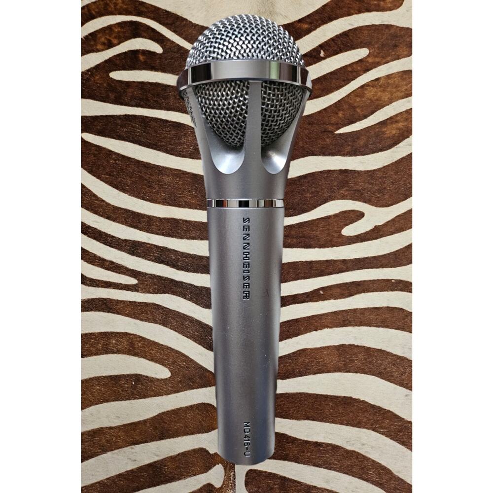 Vintage 70s Rare Sennheiser MD-416-U Dynamic, Cardoid Microphone Made In Germany